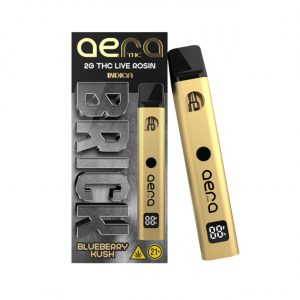 AERA THC Brick Live Rosin Disposable Vape 2G – Blueberry Kush Sativa | Live Rosin