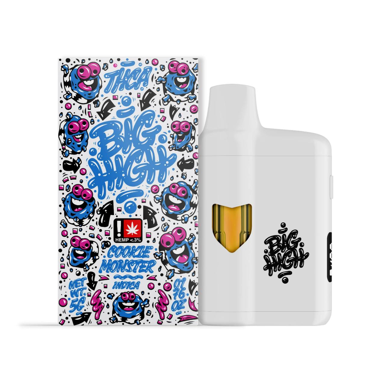Big High THCA Disposable Vape 5G - Cookie Monster Indica | THCA 5G