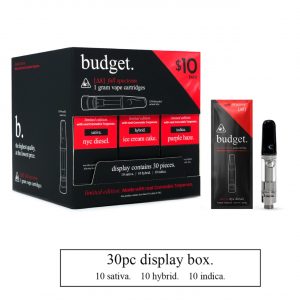 budget. Limited Edition Starter Box 1G Cartridge 30PK – Delta-8