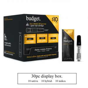 budget. Limited Edition Starter Box 1G Cartridge 30PK – THC-A