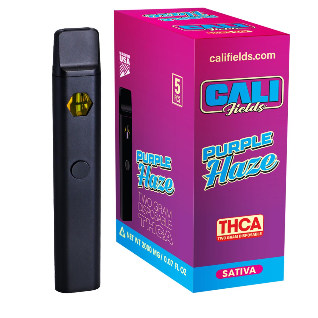 Cali Fields THCA Disposable Vape 2G - Purple Haze Sativa | THCA