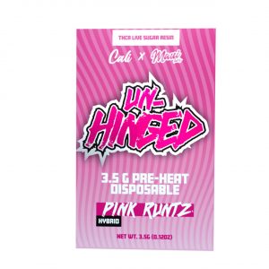 Cali X Unhinged Pre-Heat Disposable Vape 3.5G - Pink Runtz Hybrid | Pre-Heat 3.5G