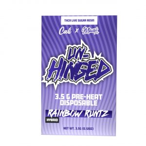 Cali X Unhinged Pre-Heat Disposable Vape 3.5G - Rainbow Runtz Hybrid | Pre-Heat 3.5G