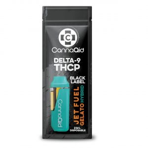 CannaAid Black Label HHC/D9/THCP Disposable Vape 2ML - Jet Fuel Gelato Hybrid | Black Label