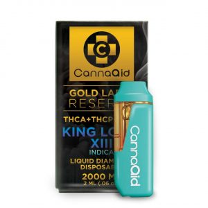CannaAid THCA Gold Reserve Blend Disposable Vape 2ML - King Louis XIII Indica | Gold Reserve