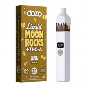 Dozo THC-A Liquid Moon Rock Disposable Vape 3.5G - Turbo Gruntz Indica | Liquid Moon Rock