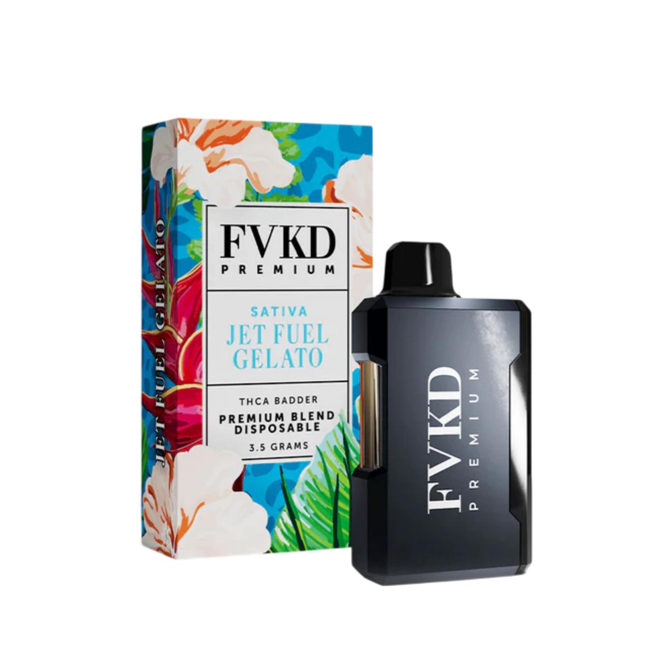 FVKD Badder THCA Premium Disposable Vape 3.5G - Jet Fuel Gelato Sativa | THCA Badder