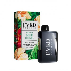 FVKD Badder THCA Premium Disposable Vape 3.5G - Sour Diesel Hybrid | THCA Badder