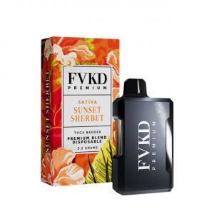 FVKD Badder THCA Premium Disposable Vape 3.5G - Sunset Sherbet Sativa | THCA Badder