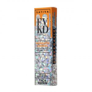 FVKD Exotics THCA Rosin Disposable Vape 3.5G - Mandarin Cookies Sativa | Live Rosin