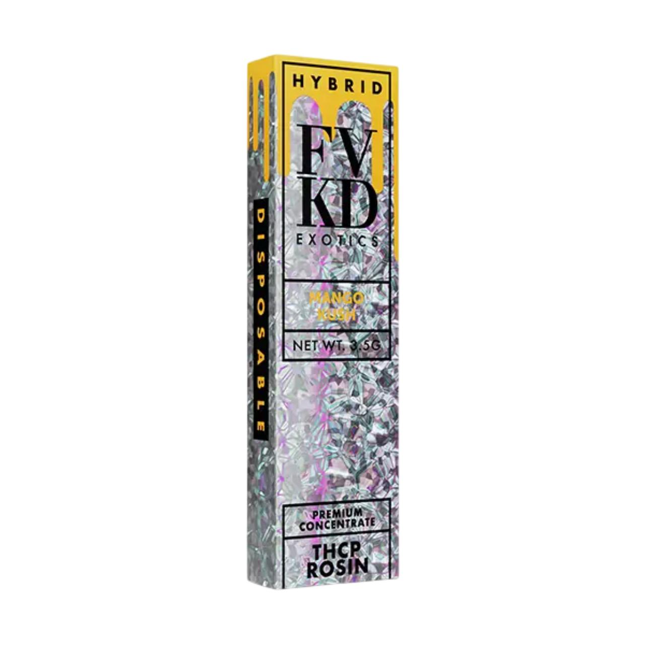 FVKD Exotics THCA Rosin Disposable Vape 3.5G - Mango Kush Hybrid | Live Rosin