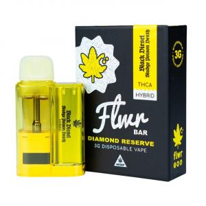 Flwr Bar Diamond Reserve Disposable Vape 3G - Black Diesel Hybrid | Diamond Reserve