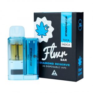 Flwr Bar Diamond Reserve Disposable Vape 3G - Styrofoam Cup Indica | Diamond Reserve