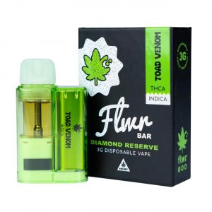 Flwr Bar Diamond Reserve Disposable Vape 3G - Toad Venom Indica | Diamond Reserve