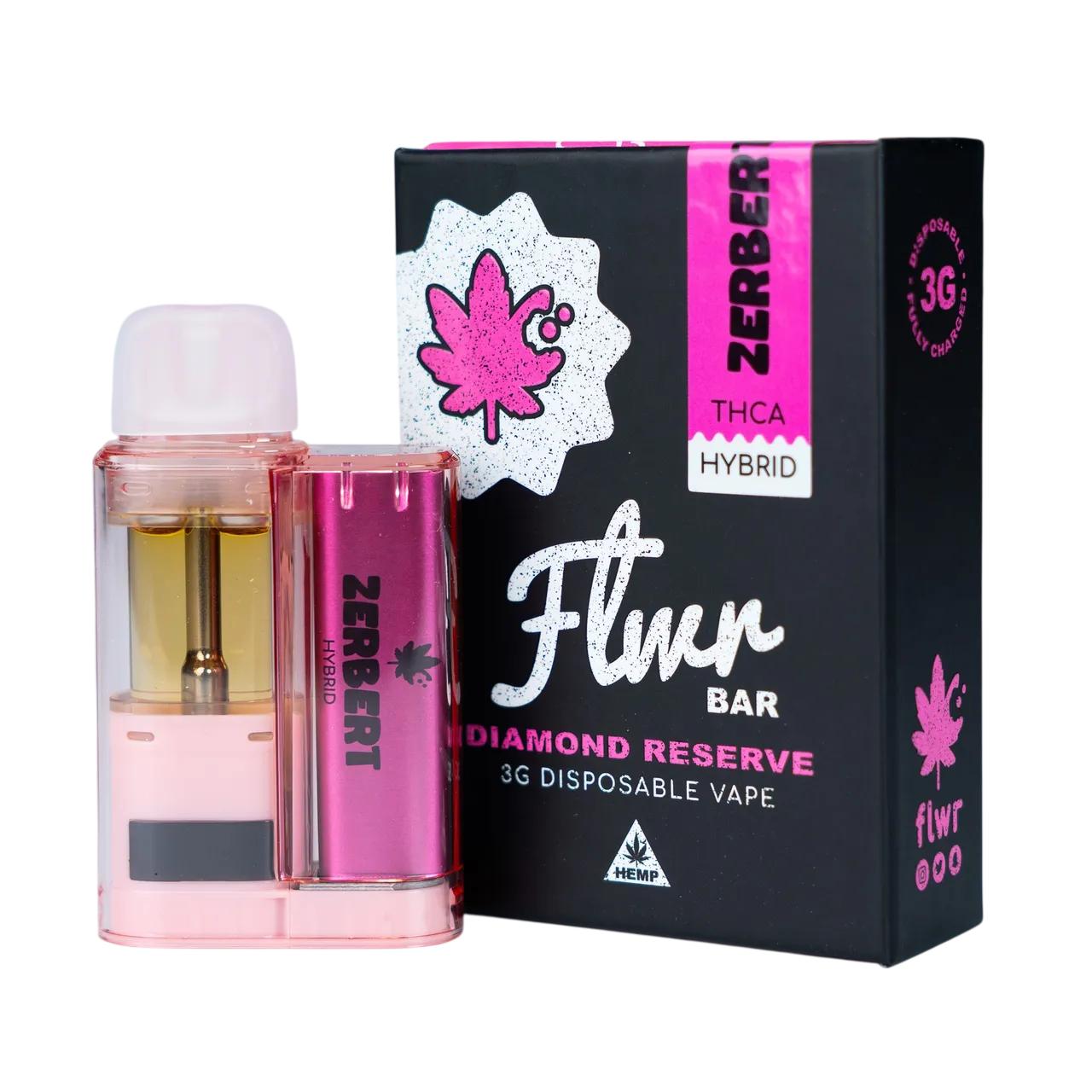 Flwr Bar Diamond Reserve Disposable Vape 3G - Zerbert Hybrid | Diamond Reserve