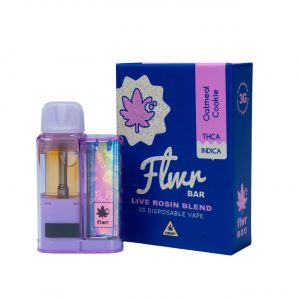 Flwr Bar THCA Live Rosin Blend Disposable Vape 3G - Oatmeal Cookie Indica | Live Rosin