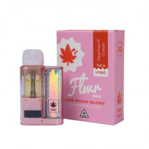 Flwr Bar THCA Live Rosin Blend Disposable Vape 3G - Peaches N Cream Hybrid | Live Rosin