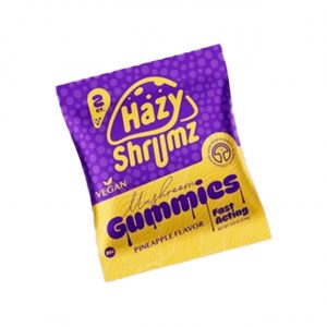 Hazy Shrumz Mushroom Gummies – Pineapple