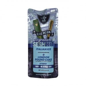 Hidden Hills Combo SeshKit THCA Disposable Vape 2G + Hashhole Pre-Rolls 2G - Italian Ice-London Pound Cake Hybrid | SeshKit Combo