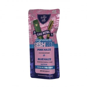Hidden Hills Combo SeshKit THCA Disposable Vape 2G + Hashhole Pre-Rolls 2G - Pink Haze-Blue Haze Sativa | SeshKit Combo