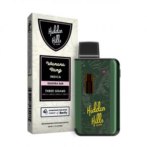Hidden Hills Quadra Bar Disposable Vape 3G - Wanana Bang Indica | Quadra Bar 3G
