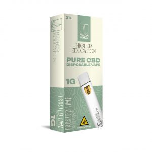 Higher Education Pure CBD Disposable Vape 1G - Frosted Lime Indica | Pure CBD