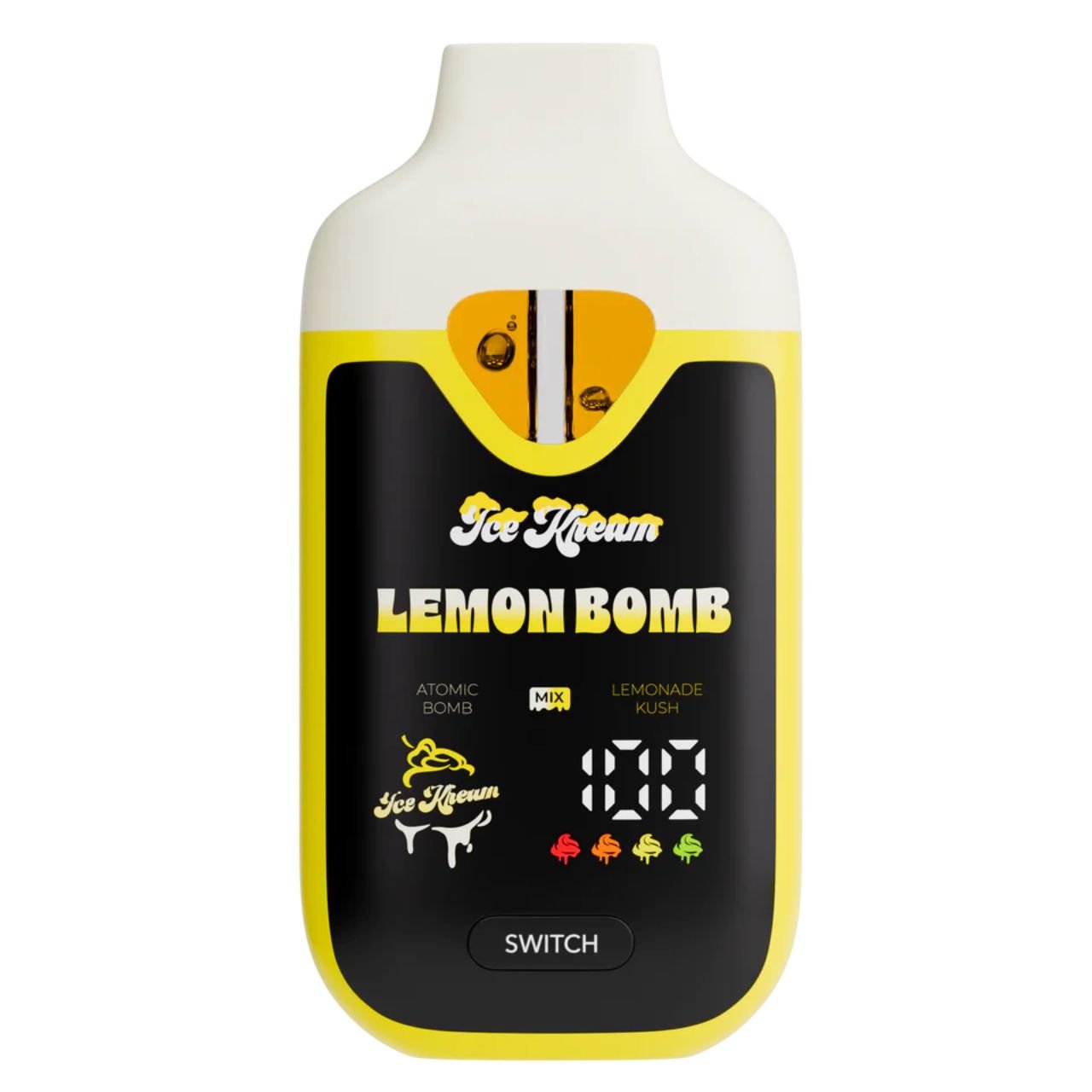 ICE KREAM Trio THCP Disposable Vape 3.5G - Lemon Bomb Hybrid | THCP Trio