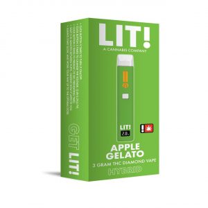 LIT THC Diamond Disposable Vape 3G - Apple Gelato Hybrid | THC Diamond 3G