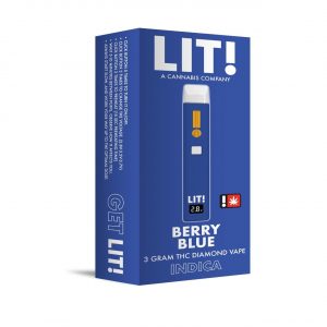LIT THC Diamond Disposable Vape 3G - Berry Blue Indica | THC Diamond 3G