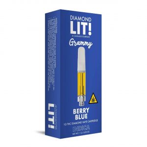 LIT THC Diamond Grammy Vape Cartridge 1G – Berry Blue (Indica)