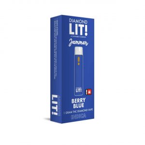 LIT THC Diamond Jammer Disposable Vape 1G – Berry Blue Indica | THC Diamonds