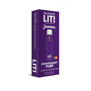 LIT THC Diamond Jammer Disposable Vape 1G – Granddaddy Purple Indica | THC Diamonds