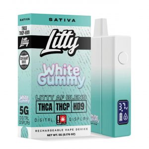 Litty Live Diamond THCA/THCP/HD9 Disposable Vape 5G - White Gummy Sativa | Live Diamond 5G