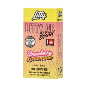 Litty THCA/THCP/HD9 AF Blend Cartridge 1G – Strawberry Lemonade (Sativa)