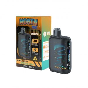 North THC CB9A/THCP Disposable Vape 6G - Bubba Kush - Stress Melt Indica | CB9A Blend