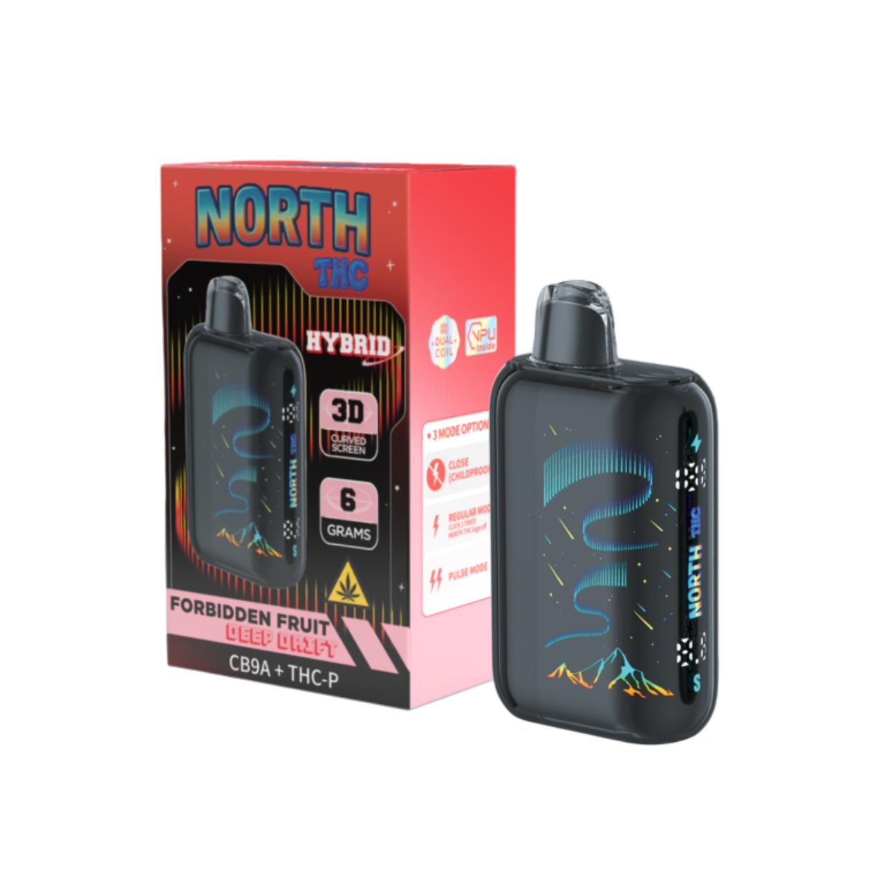 North THC CB9A/THCP Disposable Vape 6G - Forbidden Fruit - Deep Drift Hybrid | CB9A Blend
