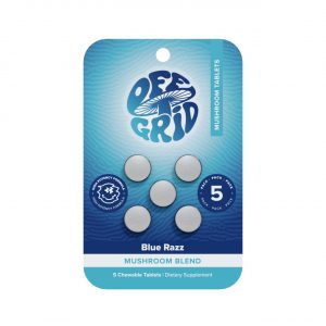 Off Grid Mushroom Blend Tablets 3000MG – Blue Razz (5CT)