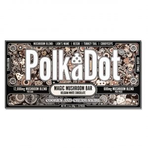 Polk A Dot Mushroom Chocolate Bar 12000MG – Cookies and Cream Swirl