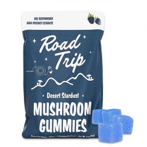 Road Trip Desert Stardust Mushroom Gummies – Blue Raspberry