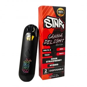 STNR Canna Delight THCP Disposable Vape 2G - Sour Strawberry Hybrid | Canna Delight