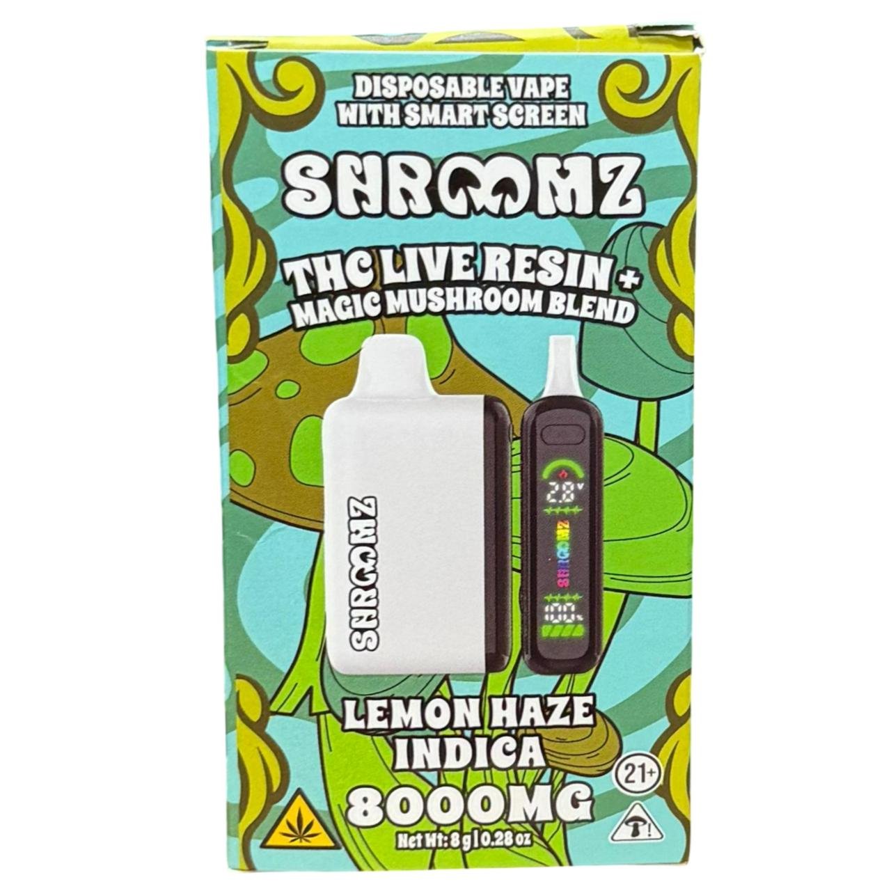 Shroomz THC Live Resin Magic Mushroom Blend Disposable 8G – Lemon Haze