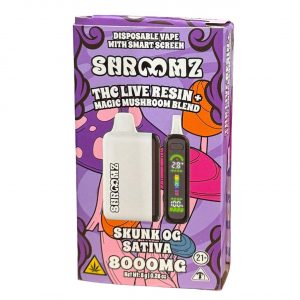 Shroomz THC Live Resin Magic Mushroom Blend Disposable 8G – Shunk OG