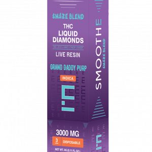 SMOOTHE Live Resin THC Liquid Diamonds Disposable Vape 3G – Grand Daddy Purp Indica | Blend Vape