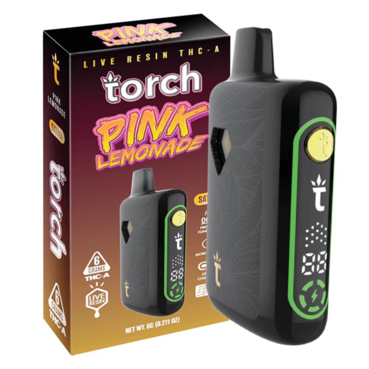 TORCH Pulse THC-A Live Resin Disposable Vape 6G - Pink Lemonade Sativa | Pulse 6G