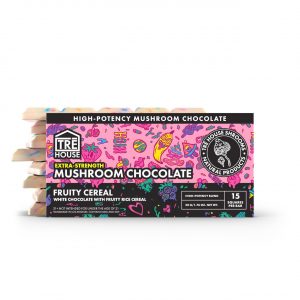 TRĒ House Extra Strength Magic Mushroom Blend Chocolate Bar – Fruity Cereal