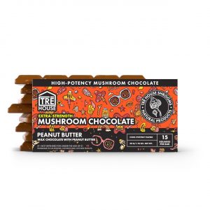 TRĒ House Extra Strength Magic Mushroom Blend Chocolate Bar – Peanut Butter