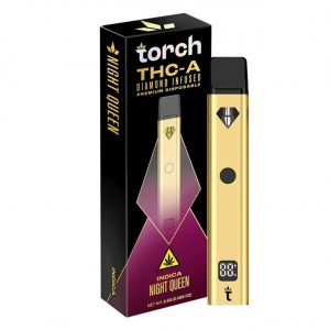 Torch THC-A Diamond Infused Premium Disposable Vape 2.5G - Night Queen Indica | THCA Diamonds