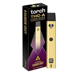 Torch THC-A Diamond Infused Premium Disposable Vape 2.5G - Rainbow Grape Hybrid | THCA Diamonds