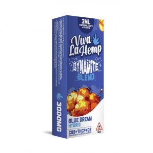 Viva La Hemp Dynamite Blend Disposable 3ML – Blue Dream Hybrid | Screen Display