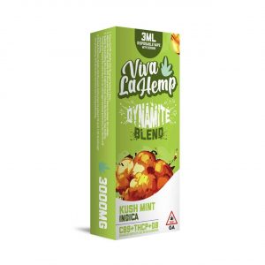 Viva La Hemp Dynamite Blend Disposable 3ML – Kush Mint Indica | Screen Display